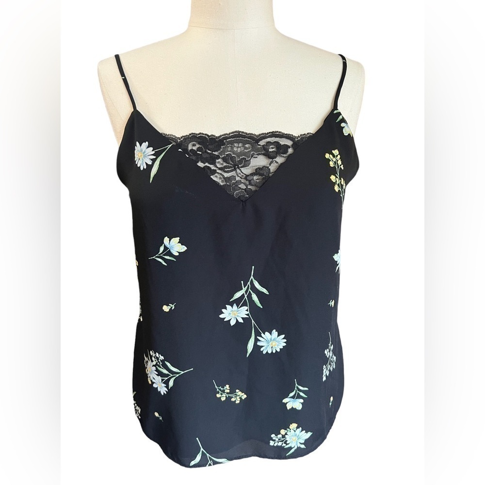 Nine Britton Women Black Sleeveless Blouse L